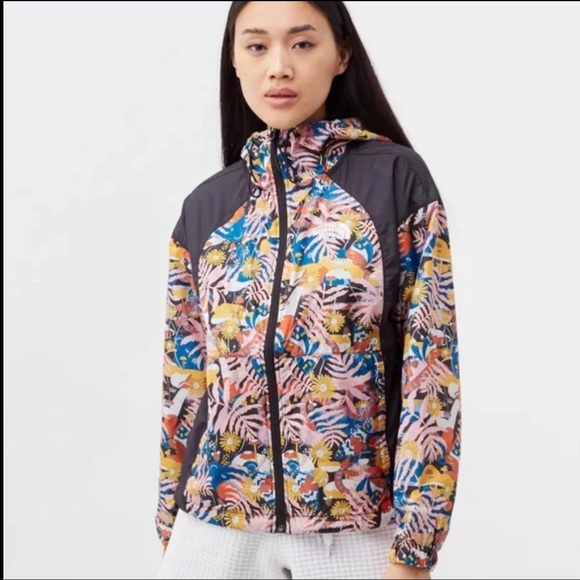 The North Face Hydrenaline 2000 WindWall Print Hooded Wind Jacket Women’s XS NWT - Picture 2 of 12